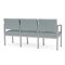 Lesro Ash (Blue) Seat, 3 Seat Sofa, 64.5 W 24.5 L 32 H, Linette Vinyl Seat, Lenox Steel Series LS3101 - alternate 3